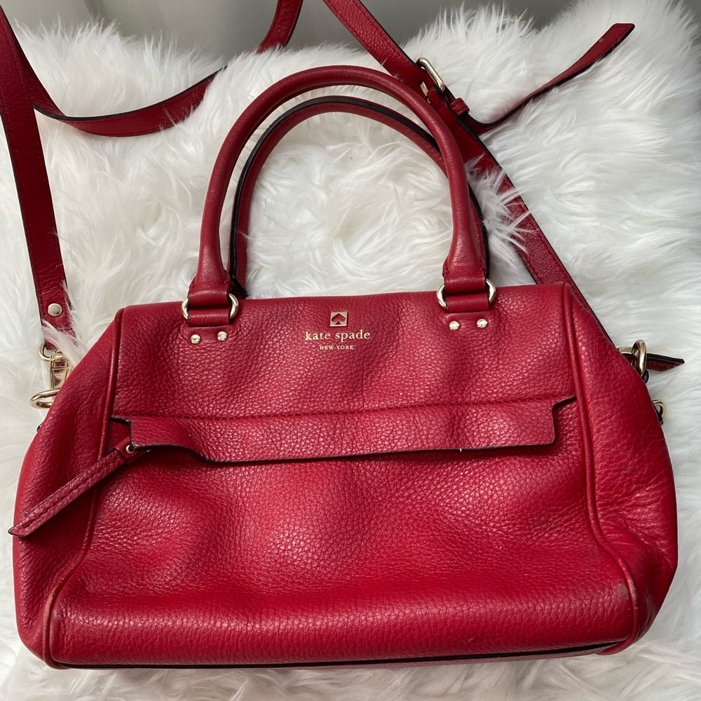 Kate Spade Red Leather Crossbody Bag